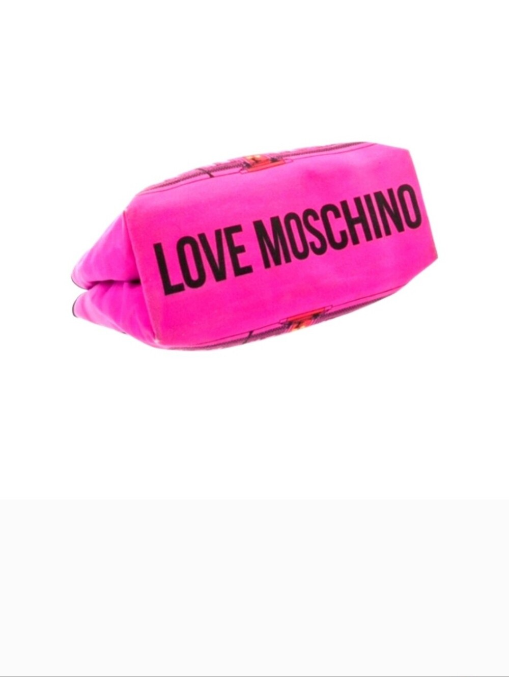 LOVE MOSCHINO LARGE PINK ZIP TOP TOTE - Picture 2 of 5